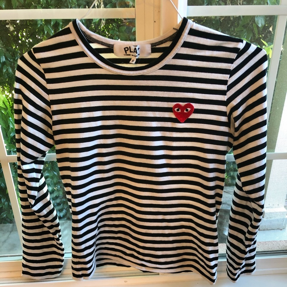 Commes De Garçons Play long sleeve top size S